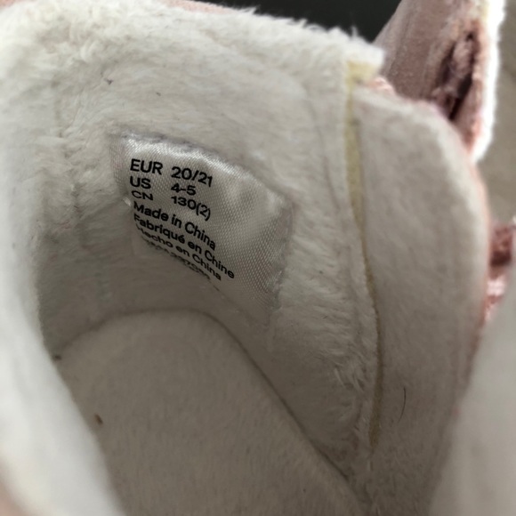 H&M Baby Girl Light Pink boots - Picture 3 of 4